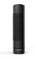 Lasko 14" Ceramic Tower Space Heater: Oscillating, 2 Heat Settings, Thermostat, Black
