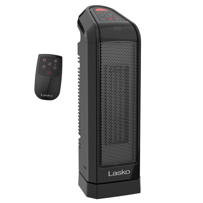 Lasko 16" Ceramic Tower Space Heater: Oscillating, 2 Heat Settings, Remote, Timer, Thermostat