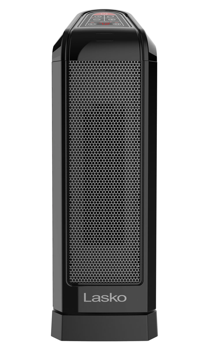 Lasko 16" Ceramic Tower Space Heater: Oscillating, 2 Heat Settings, Remote, Timer, Thermostat