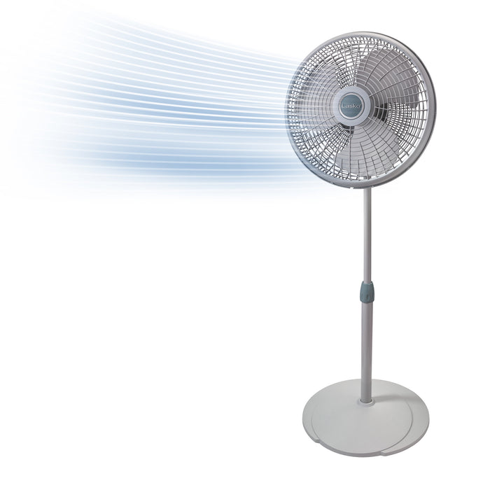 Lasko 16" Pedestal Fan: Oscillating, 3-Speed,  Adjustable Height