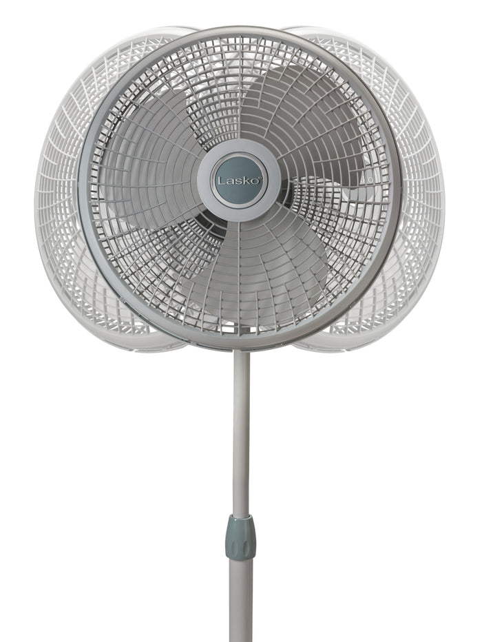 Lasko 16" Pedestal Fan: Oscillating, 3-Speed,  Adjustable Height
