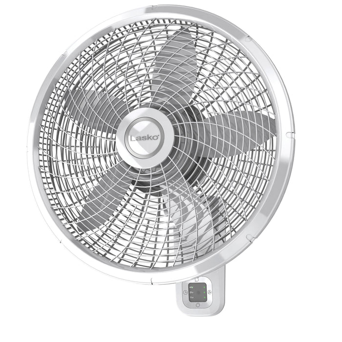 Lasko 18" Wall Mount Fan: Oscillating, 3-Speed, Remote, Timer