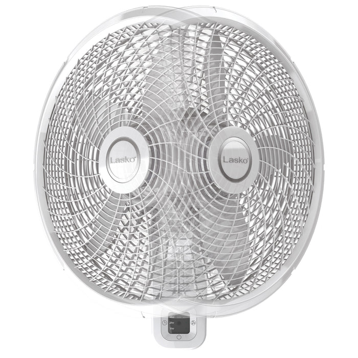 Lasko 18" Wall Mount Fan: Oscillating, 3-Speed, Remote, Timer