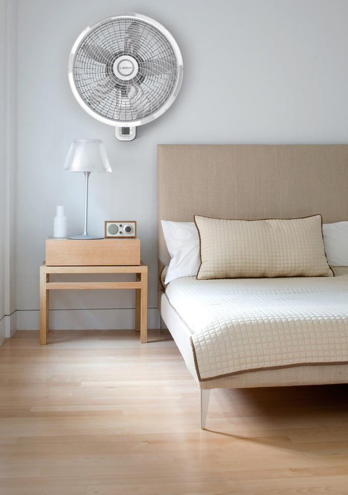 Lasko 18" Wall Mount Fan: Oscillating, 3-Speed, Remote, Timer