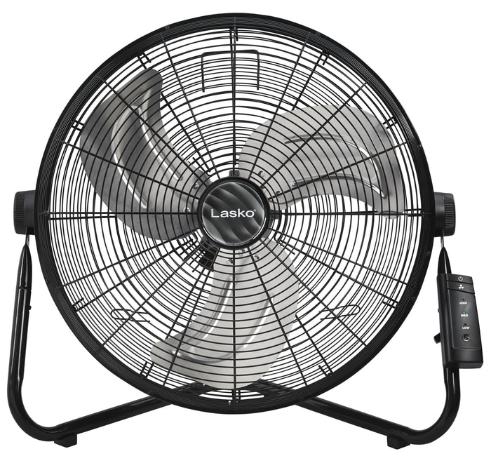 Lasko 20" High Velocity Floor Fan: Wall Mount, 3-Speed, Remote