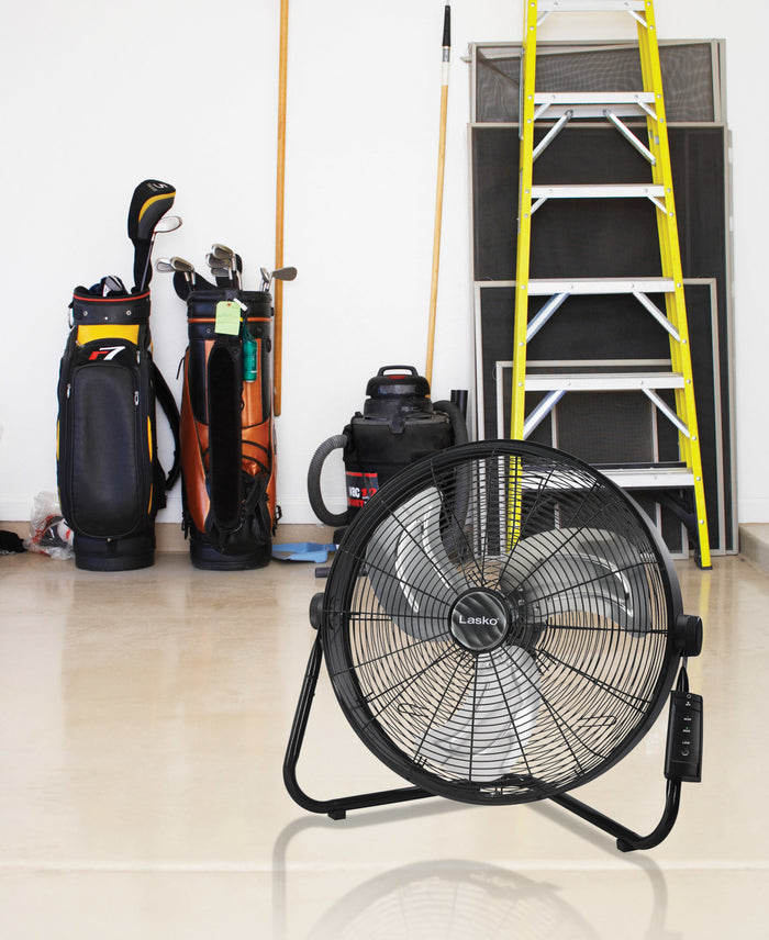 Lasko 20" High Velocity Floor Fan: Wall Mount, 3-Speed, Remote
