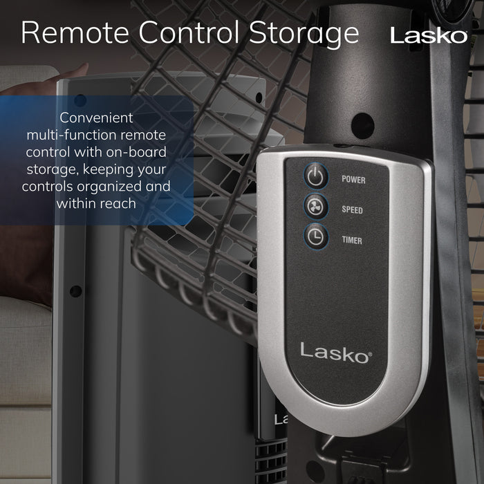 Lasko 20" Pedestal Fan: Oscillating, 4-Speed, Remote, Timer