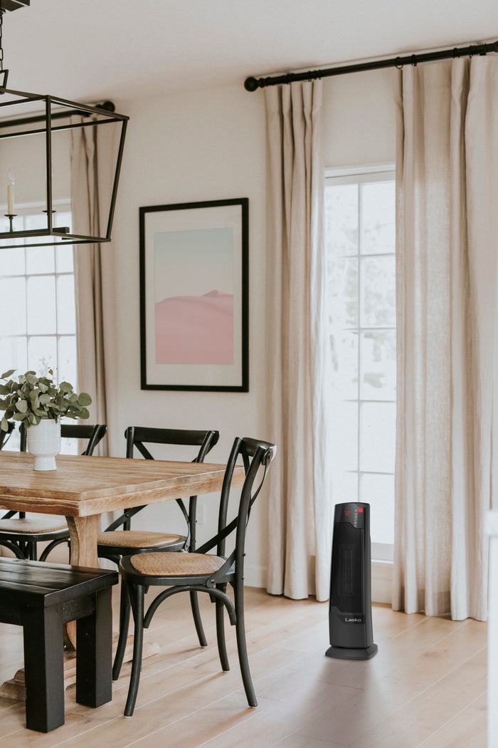 Lasko 22" Ceramic Tower Space Heater: Oscillating, 2 Heat Settings, Remote, Timer, Thermostat