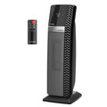 Lasko 22" Ceramic Tower Space Heater: Oscillating, 3 Heat Settings, Remote, Timer, Tip-Over Switch, Thermostat, Black