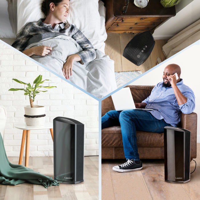 Lasko 22" Tower Air Purifier: 4-Speed, True HEPA, Alexa Enabled, Timer, Dream Mode
