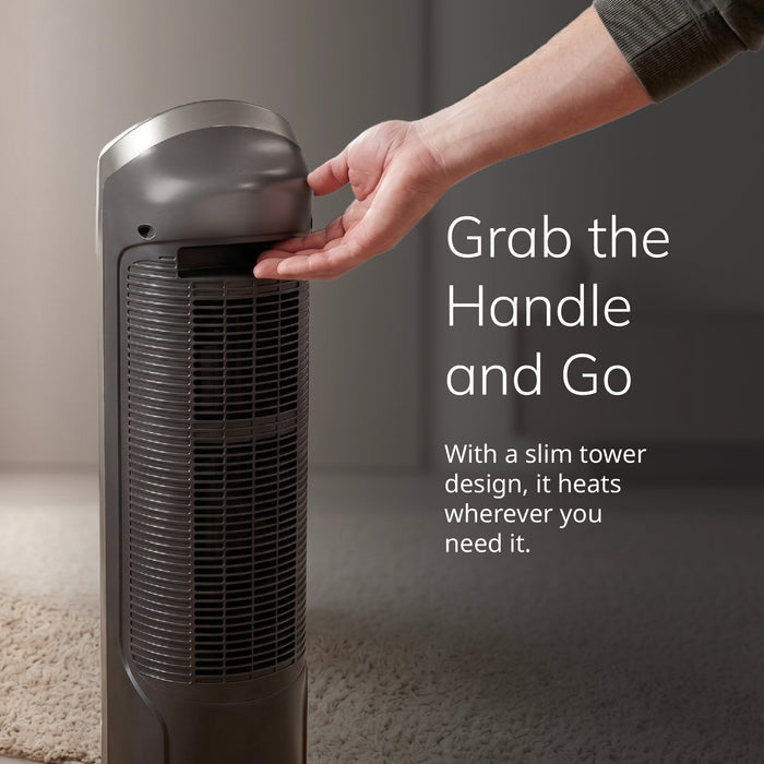 Lasko 23" Ceramic Tower Space Heater: Oscillating, 2 Heat Settings, Remote, Timer, Thermostat