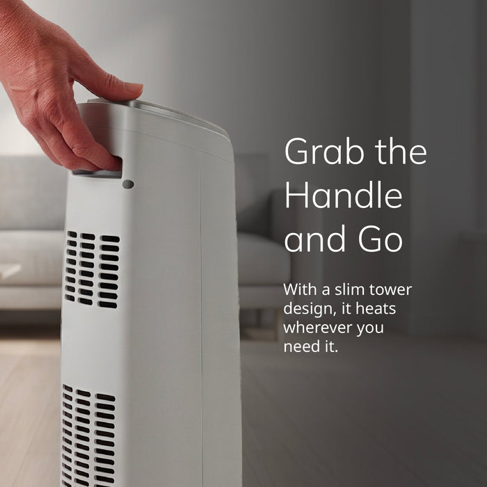 Lasko 23" Ceramic Tower Space Heater: Oscillating, 2 Heat Settings, Timer, Thermostat