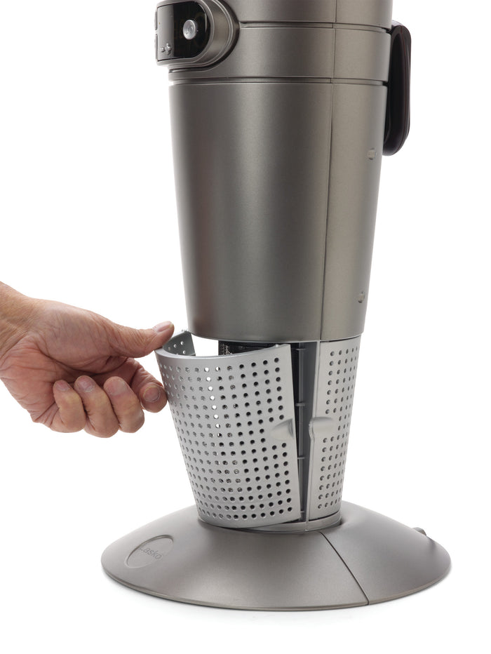 Lasko 25" Ceramic Tower Space Heater: Oscillating, 2 Heat Settings, Remote, Thermostat, Gray