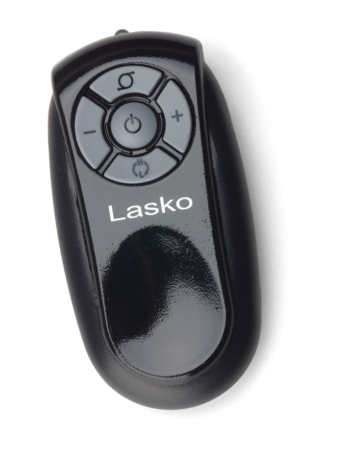 Lasko 25" Ceramic Tower Space Heater: Oscillating, 2 Heat Settings, Remote, Thermostat, Gray