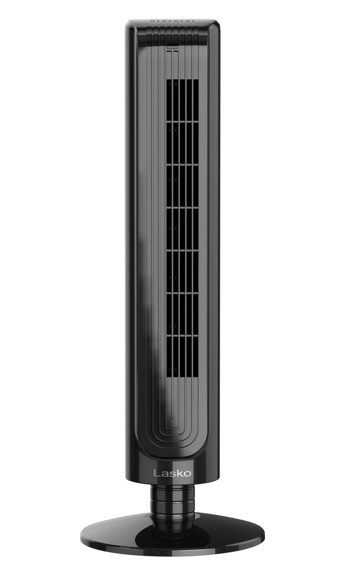 Lasko 32" Tower Fan: Oscillating, 3-Speed, Remote, Timer, Black