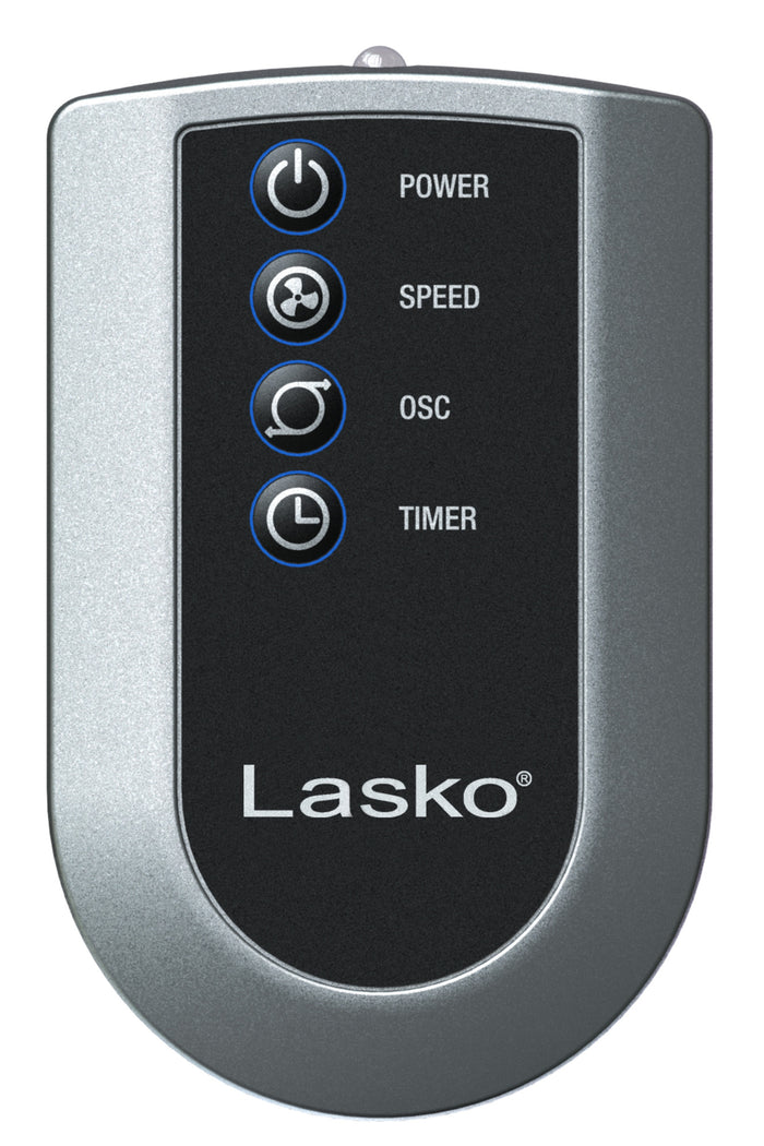 Lasko 32" Tower Fan: Oscillating, 3-Speed, Remote, Timer, Black