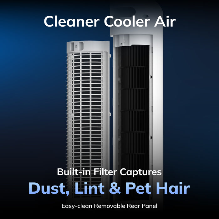 Lasko 40" DC Tower Fan: Oscillating, 12-Speed, Remote, Timer