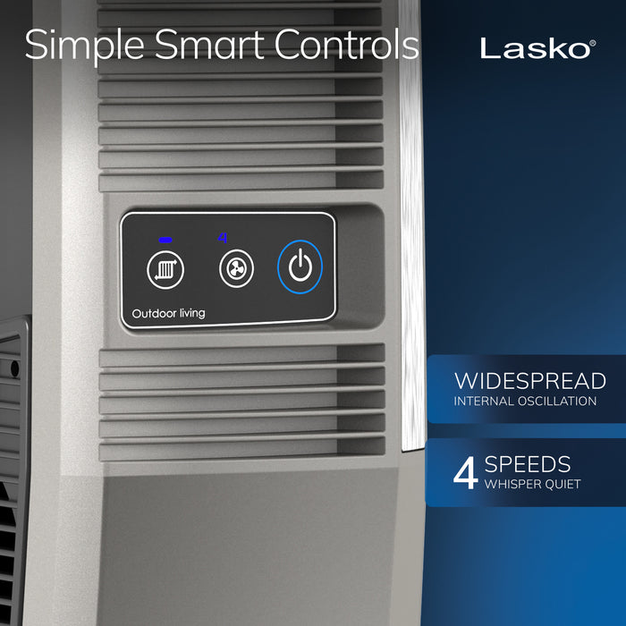 Lasko 42" Outdoor Tower Fan: Oscillating, 4-Speed