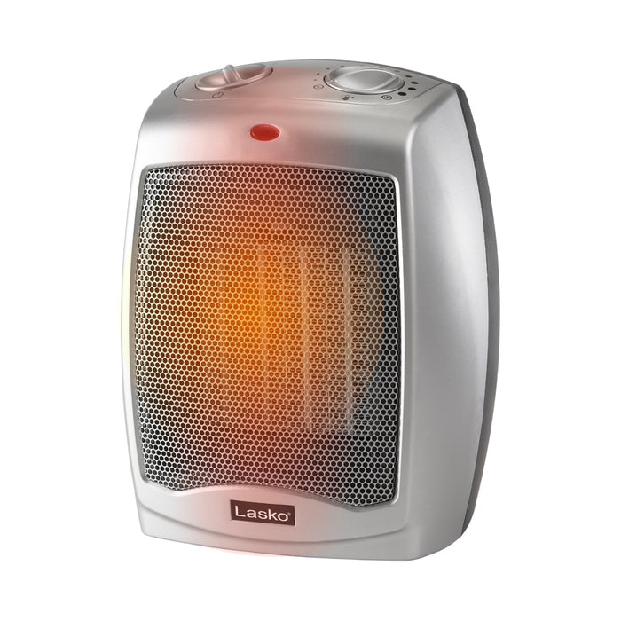 Lasko 9" Ceramic Space Heater: Overheat Protection, 2 Heat Settings, Thermostat