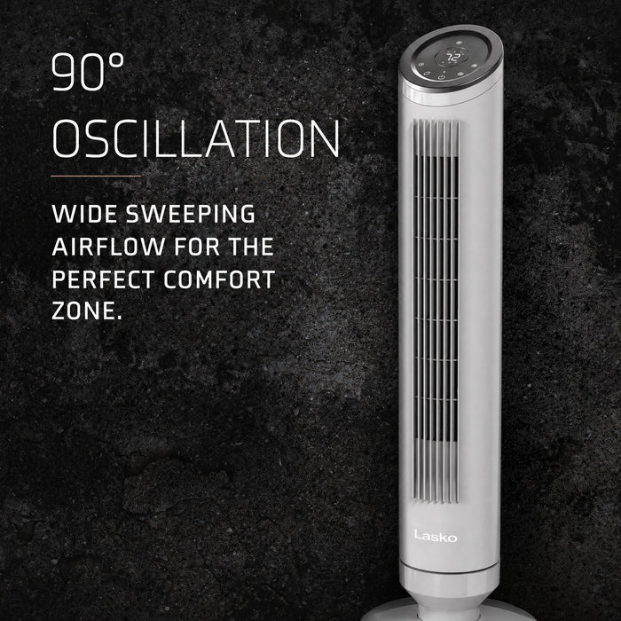 Lasko Ascend 36" Tower Fan: Oscillating, 4-Speed, Remote, Timer