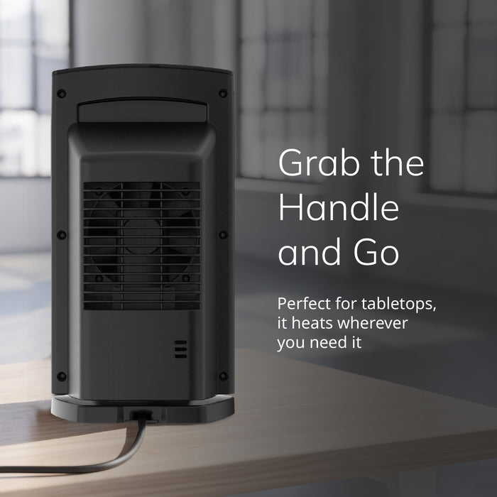 Lasko Ellipse 12" Ceramic Space Heater: Oscillating, 3 Heat Settings, Remote, Timer, Tip-Over Switch, Child Lock, Thermostat