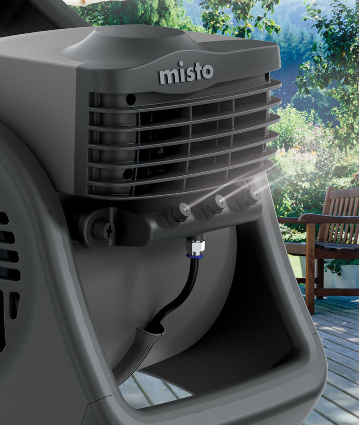 Lasko Misto 15" Outdoor Misting Fan: 3-Speed, Pivoting, Powered Louvers