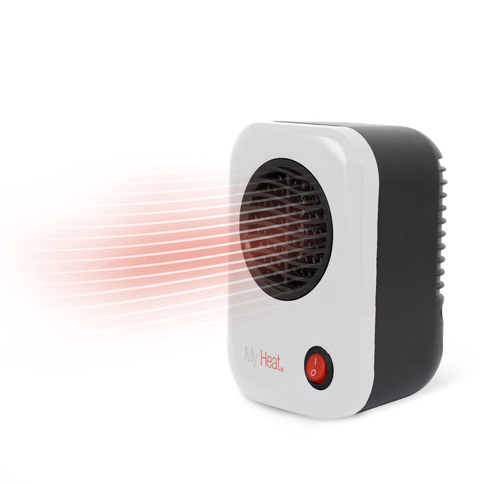 Lasko MyHeat 6" Personal Ceramic Space Heater: 200W, 1 Heat Setting, White