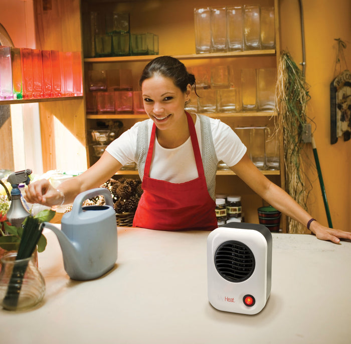 Lasko MyHeat 6" Personal Ceramic Space Heater: 200W, 1 Heat Setting, White