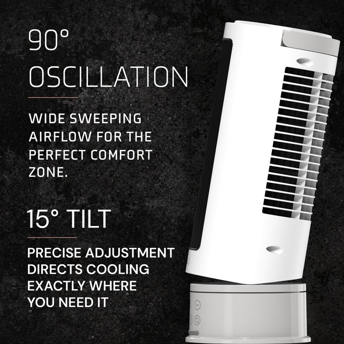 Lasko Pinnacle 15" DC Table Fan: Oscillating, 12-Speed, 15° Tilt, Remote