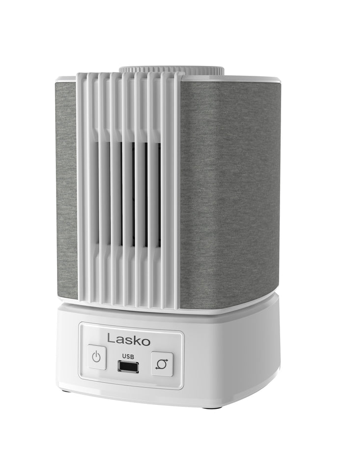 Lasko SlumberBreeze 8" Table Fan with White Noise: Oscillating, 2-Speed