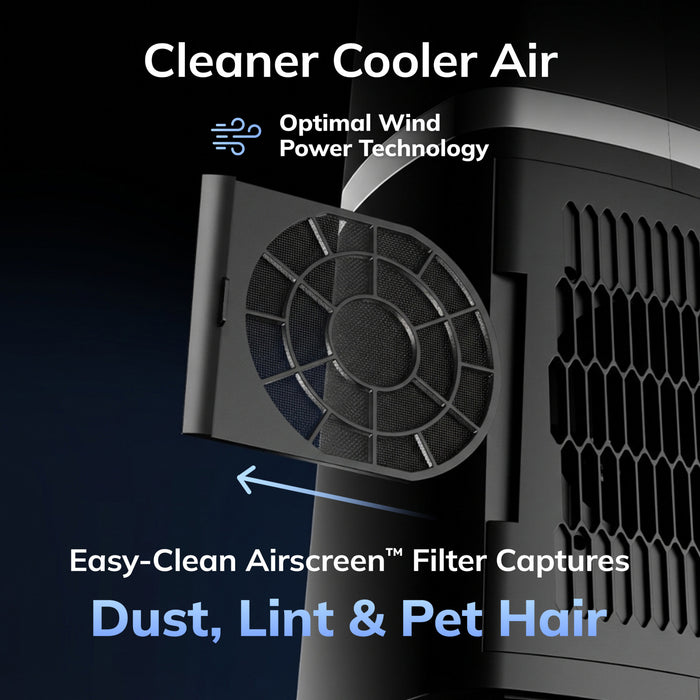 Lasko Stratus 35" DC Tower Fan: Oscillating, 12-Speed, High Velocity, Remote