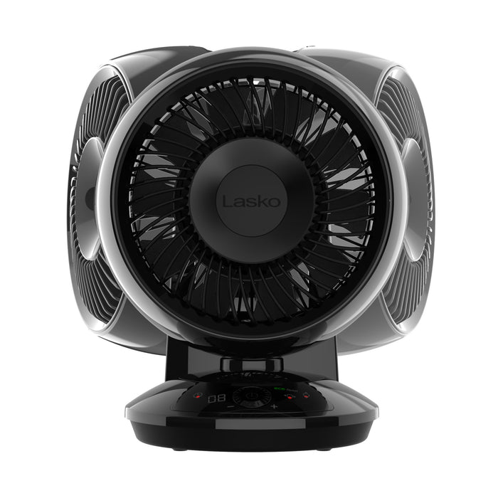Lasko Whirlwind 7" DC Table Fan: Dual Oscillation, 12-Speed, Remote