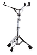 Support caisse claire Venus, angle ajustable par paliers, pied à double embase, chrome