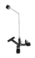 Attache cymbale Meinl pédale grosse c., adaptable à toutes les pédales de grosse caisse, avec 1 tige en L, acier noir poudré