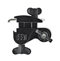 ATTACHE MEINL PERCUS SUR CERCLE, ACIER MOULE, NOIR POUDRE, 360° DE ROTATION 3/8
