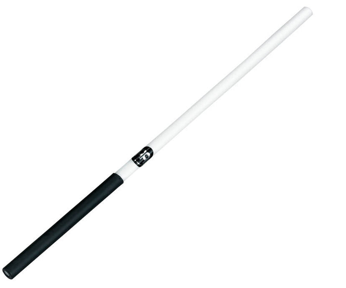 Baguette Samba, plastique, modèle court (25 cm), noir et blanc