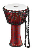 Djembé 8" Travel, fût et peau synthétiques, ultra léger, hauteur 41 cm, cordage nylon HTP 4mm pré-étiré, Pharaoh's Script