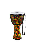 Djembé 12" Travel, fût et peau synthétiques, ultra léger, hauteur 61 cm, cordage nylon HTP 4 mm pré-étiré, Simbra