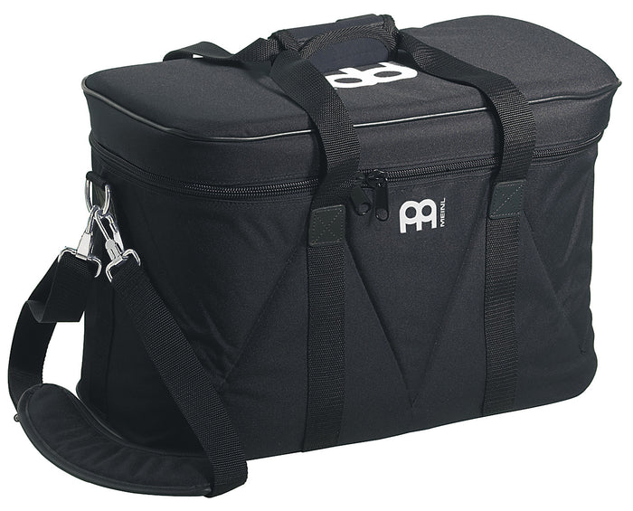 Housse professionnelle pour bongos, jusqu'à 7"1/2 & 9", rembourrée 30mm, 2 poignées, 1 sangle, séparation rembourrée, noir