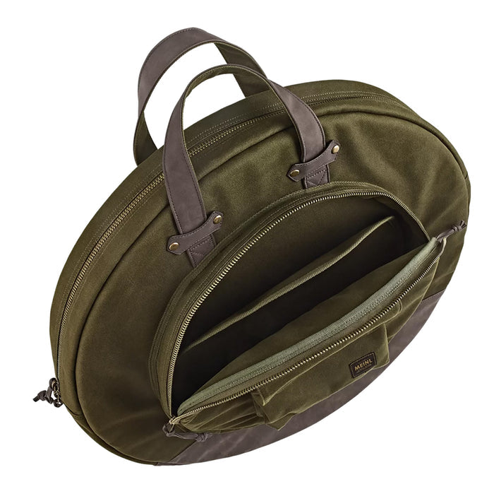 HOUSSE MEINL CYMBALES 22" TOILE CIREE FOREST GREEN