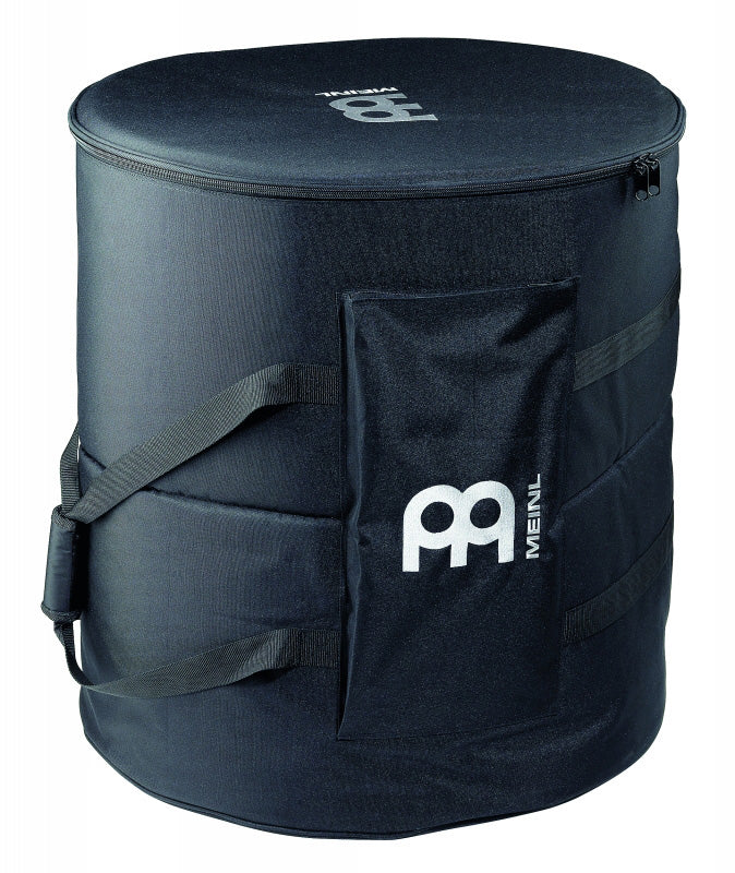 Housse surdo 22" x 24", nylon rembourré, 1 poignée, sangles sac à dos rembourrées, 1 poche, fermeture éclair, noir