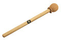 Mailloche Samba 40cm, bois, tête cuir 5 cm