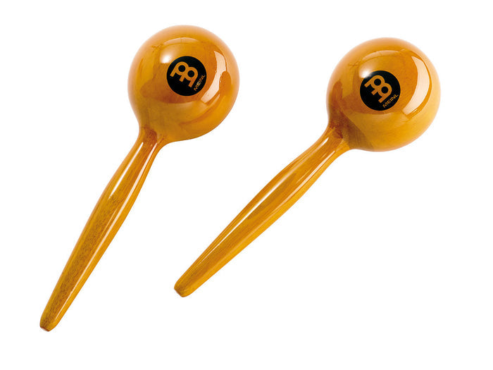 Paire de maracas modèle rond, ambre