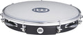 Pandeiro 10", fût ABS, peau synthétique remplaçable, accastillage chromé, 1 rangée de cymbalettes, noir