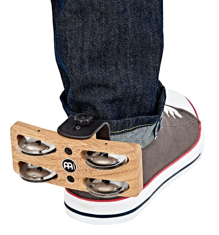 SHAKER CHEVILLE, SIAM OAK, CYMBALETTES ACIER, BRAS TYPE"CHAUSSE-PIED" À INSÉRER DANS LA CHAUSSURE, DERRIÈRE LE TALON, NOIR
