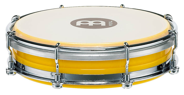 Tamborim 6", fût en plastique ABS, peau synthétique remplaçable, système d'accord Floatune, clé d'accord fournie, jaune