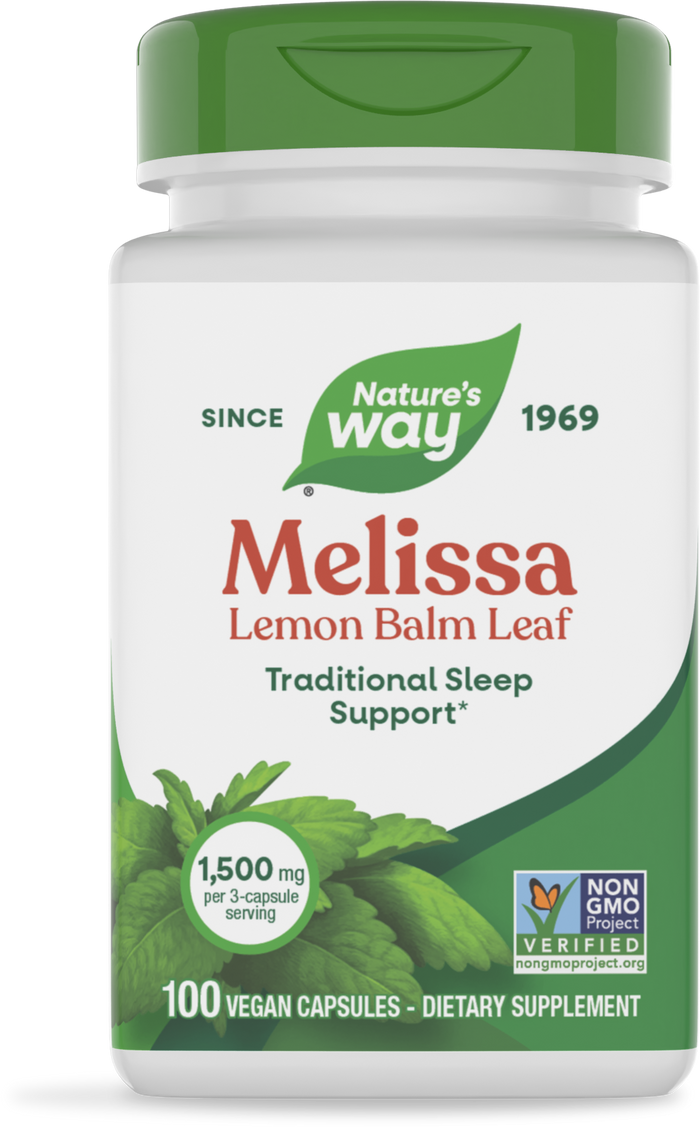 <{%PRIMARY_14650%}>Nature's Way® | Melissa-Lemon Balm Leaf, 100 capsules