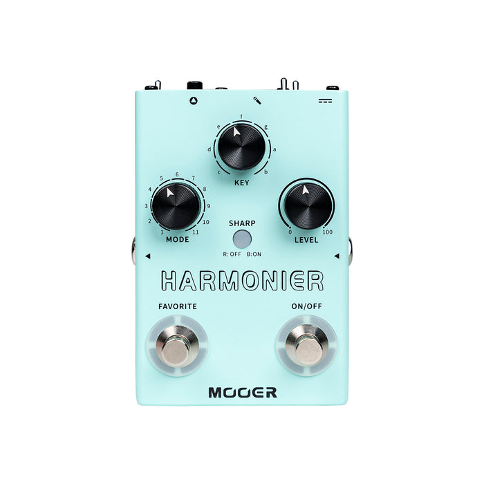 Pédale HARMONIER, 12 harmonisations vocales différentes, 11 modes harmoniques, boîtier métal, vert
