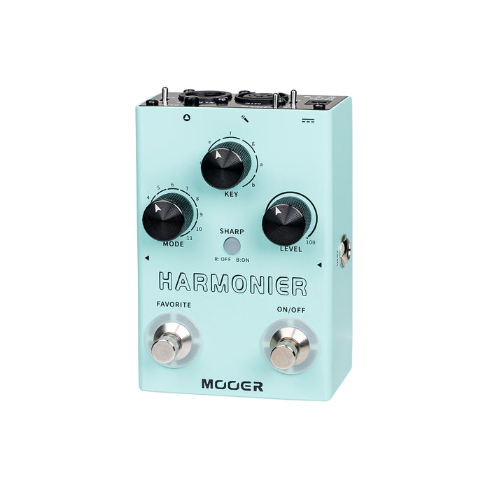 Pédale HARMONIER, 12 harmonisations vocales différentes, 11 modes harmoniques, boîtier métal, vert