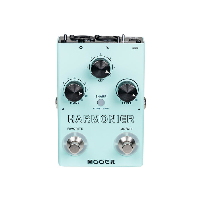 Pédale HARMONIER, 12 harmonisations vocales différentes, 11 modes harmoniques, boîtier métal, vert